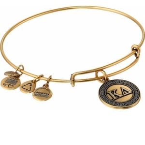 Gold Alex and Ani Kappa Delta bracelet